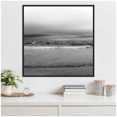 Kate and Laurel Sylvie Life Is A Beach Framed Canvas by Stephanie Klatt