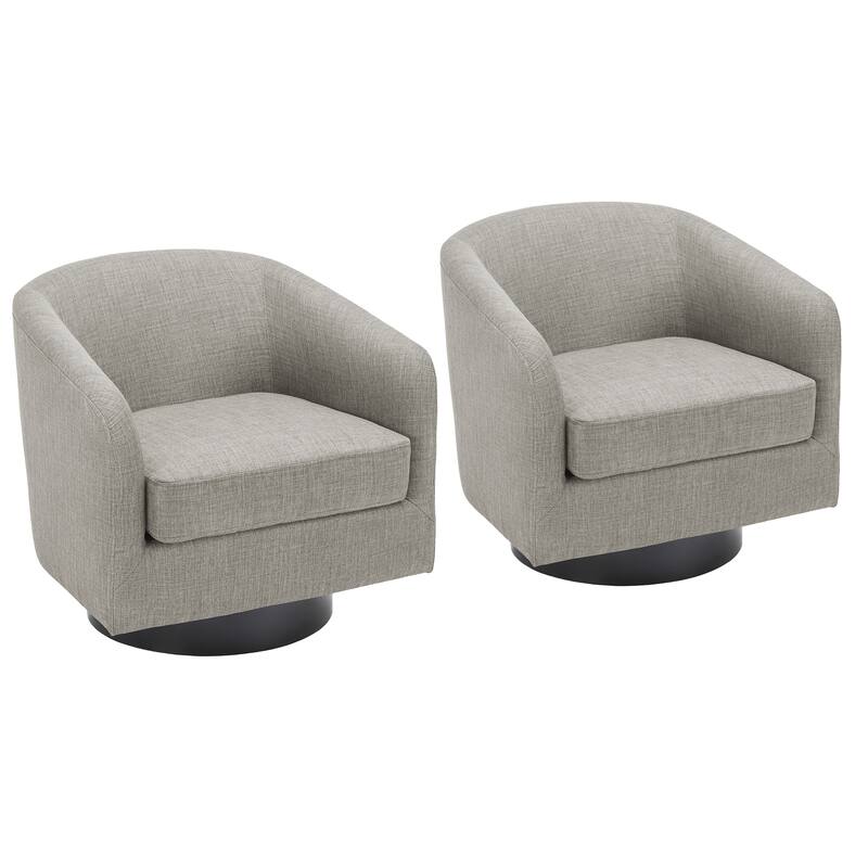 Modern 360° Swivel Barrel Accent Chairs by DREAMSIDEA