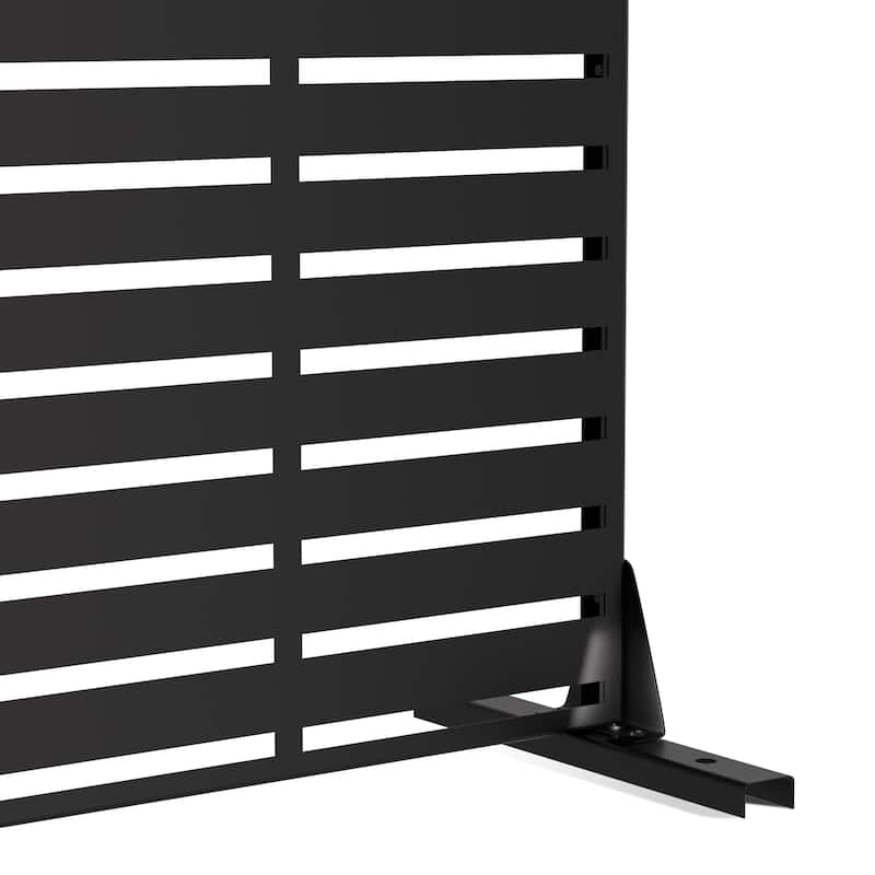 Outdoor Privacy Screen Metal Privacy Screen Panel Free Standing - 72*47