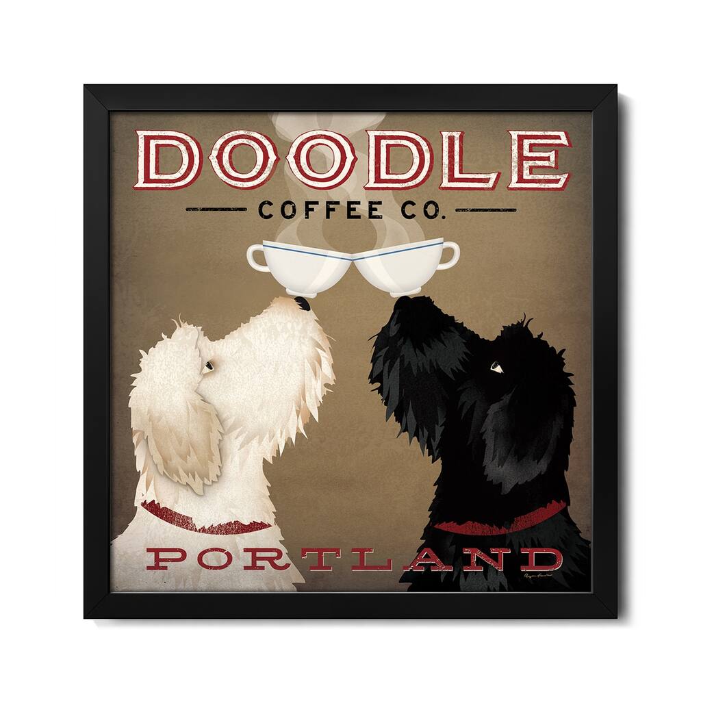 Doodle Coffee Co. Premium Framed Poster by Ryan Fowler