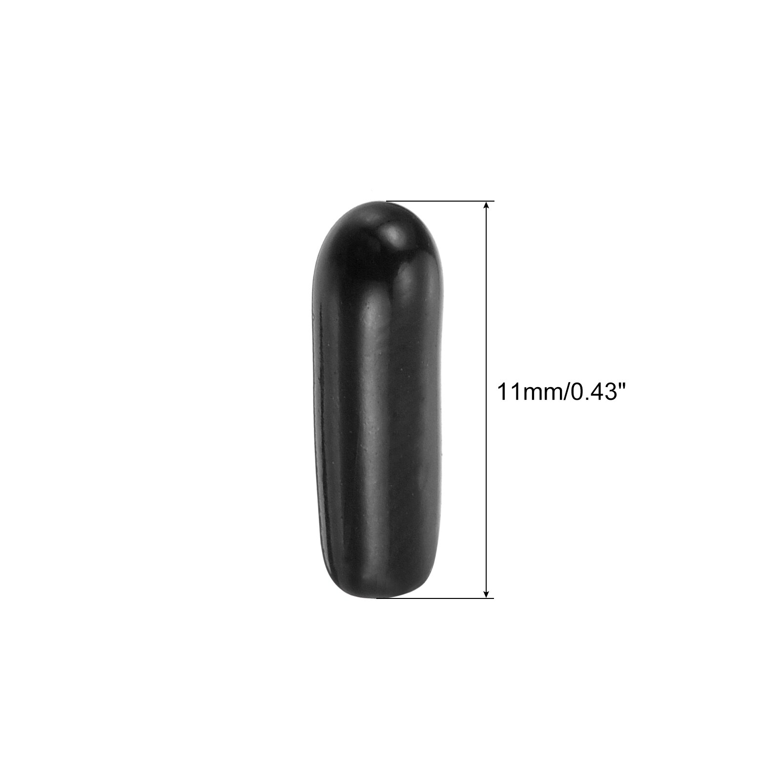 Rubber End Caps, Round Screw Thread Protector Bolt Cap Covers Hole Plugs for Tubing Pipe Rod Nut Furniture