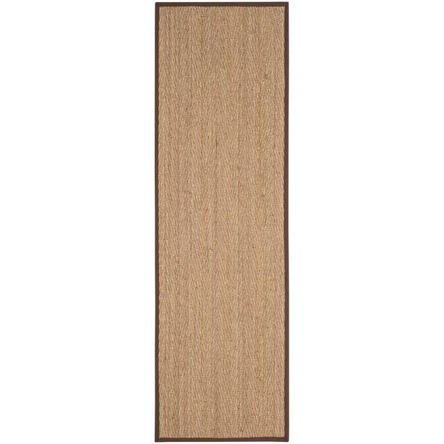 SAFAVIEH Natural Fiber Oceana Herringbone Seagrass Rug