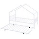 preview thumbnail 10 of 14, Metal Twin Size House Bed with Twin Size Trundle