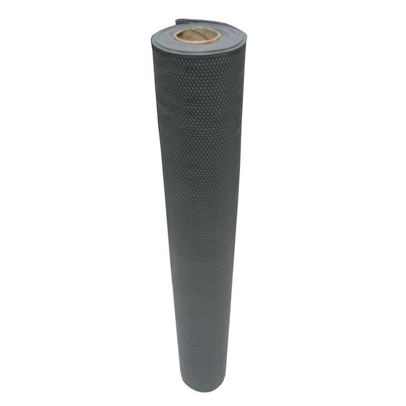 Rubber-Cal "S-Grip" PVC Runner - 3/16 in x 4 ft x 25 ft - Gray - Big