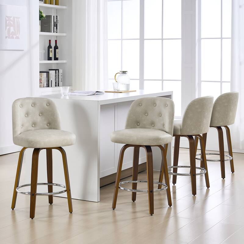 26"/29" Swivel Bar Stools/ Counter Stool with Bentwood Legs