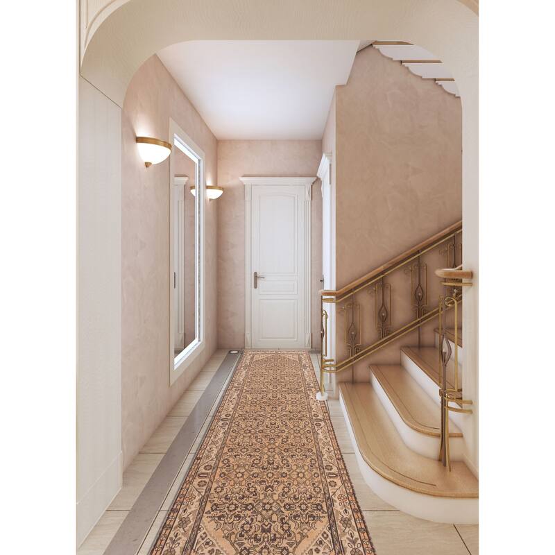 ECARPETGALLERY Hand-knotted Antalya Vintage Light Copper Wool Rug - 3'6 x 10'2