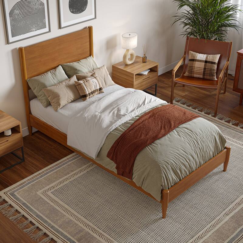 Pasadena Solid Wood Low Profile Platform Bed