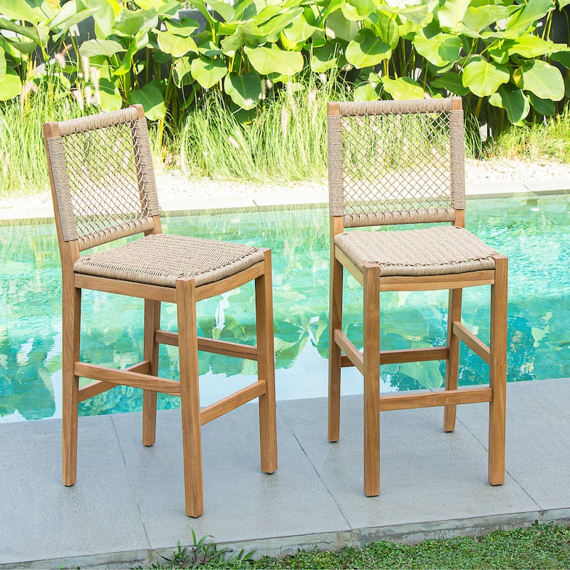 Cambridge Casual Paxton Teak 3-piece Bar-height Bistro Set