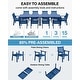 preview thumbnail 18 of 36, WINSOON 12-Piece HIPS All Weather Outdoor Patio Dining Sets with Umbrella Hole& Aluminum Frame,2-Table 10-Chairs