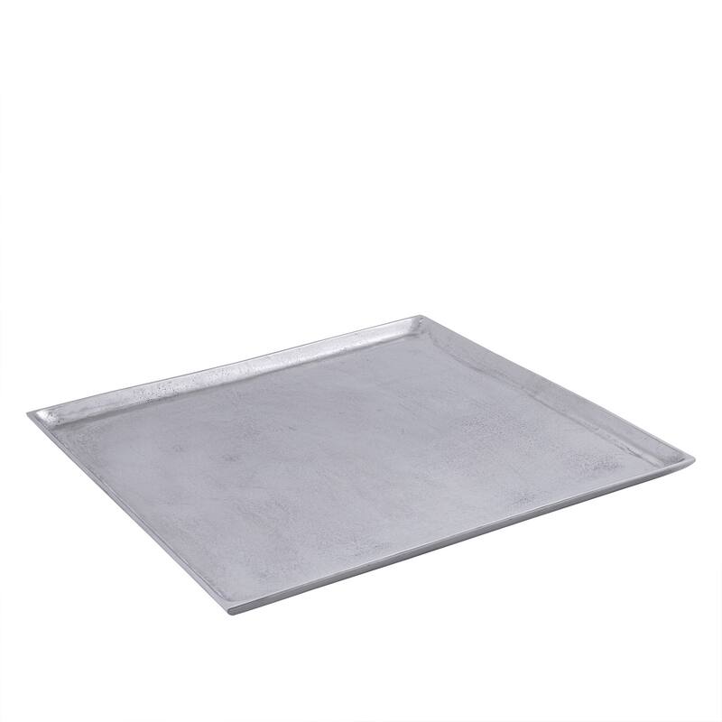Plate Square Raw Nickel Dia 27.50" ALUMINUM - Raw Nickel