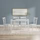 Option White Table + White Chairs