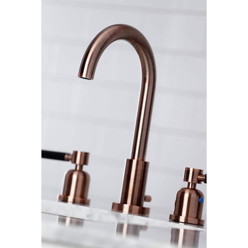 Kingston Brass Kaiser 1.2 GPM Deck Mounted Widespread Bathroom Faucet