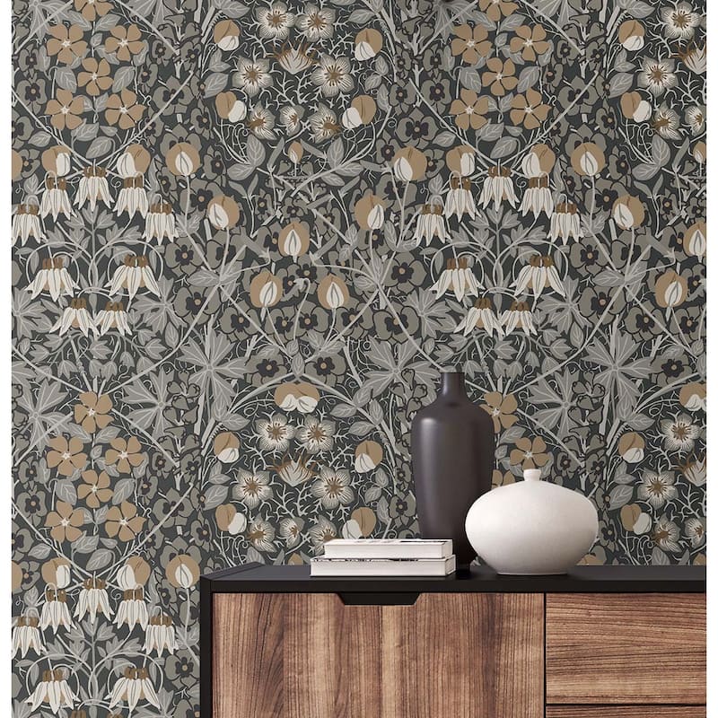NextWall Tulip Garden Peel and Stick Wallpaper