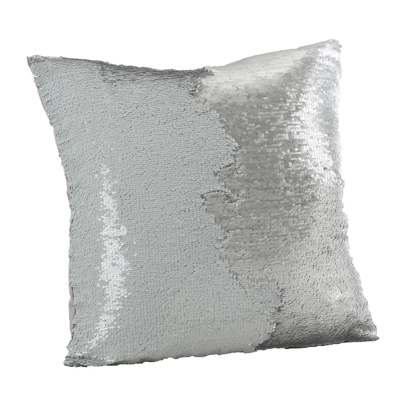 Sirun Collection Sequin Mermaid Design Throw Pillow