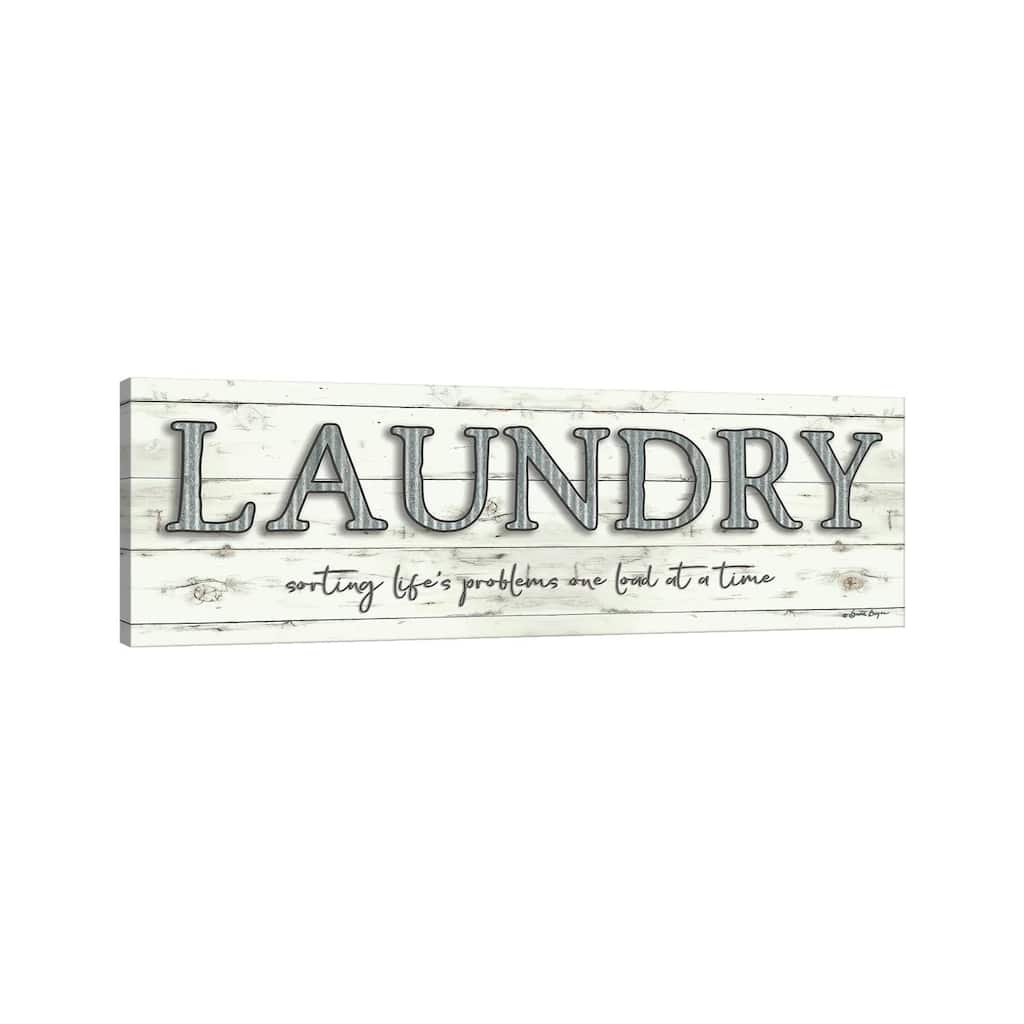 iCanvas "Laundry - One Load at a Time" by Susie Boyer Canvas Print