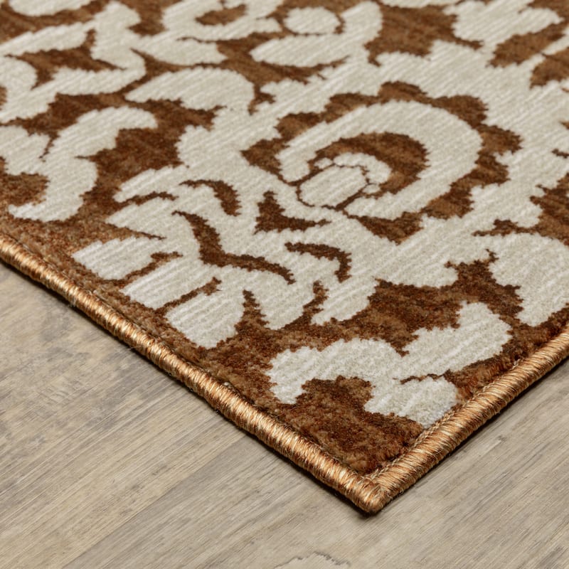 Style Haven Ingram Two-Tone Oriental Rust/ Beige Area Rug