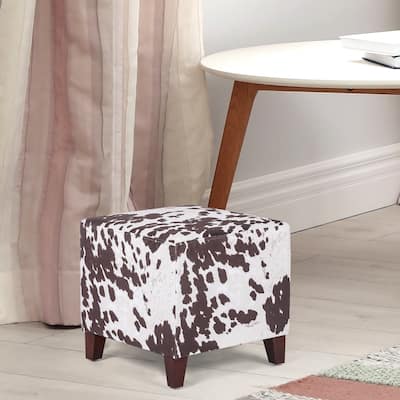 Adeco Simple British Style Passionate Cube Ottoman Footstool
