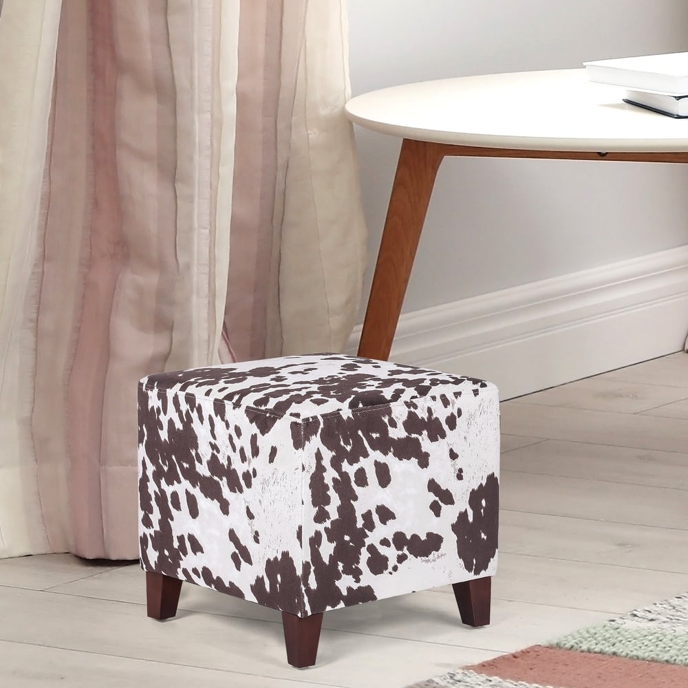 Adeco Simple British Style Passionate Cube Ottoman Footstool