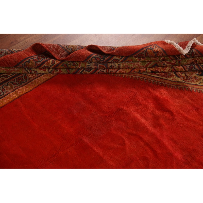 Pre-1900 Antique Sultanabad Persian Large Rug Hand-Knotted Wool Carpet - 9'8"x 16'7"