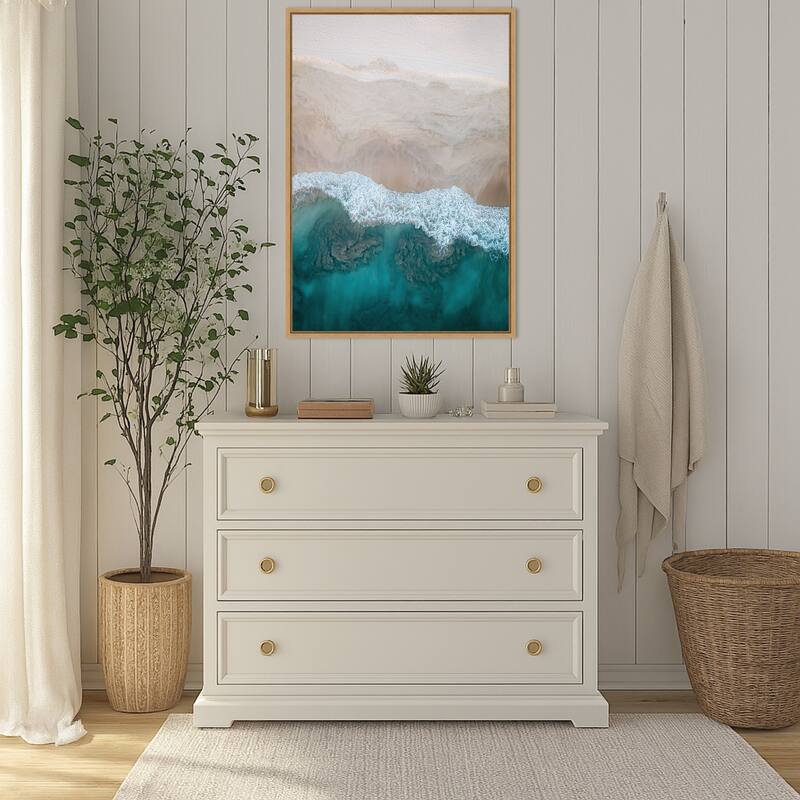 Aerial 20 by Rachel Lee 3 Birdies Studio (23 x 33 in.), Framed Canvas Wall Art Print