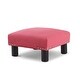 preview thumbnail 55 of 130, The Curated Nomad Performance Fabric Stardust Square Upholstered Footstool Ottoman