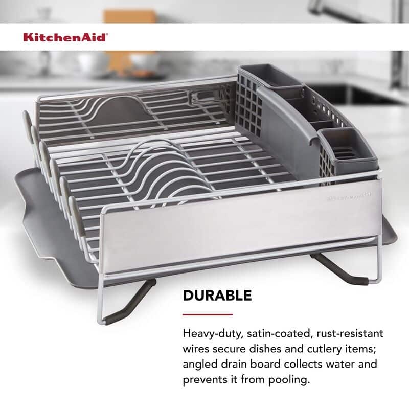 KitchenAid Compact Stainless Steel Dish Rack Bed Bath & Beyond 34134440