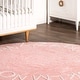 preview thumbnail 55 of 136, Nuloom Alphabet SpinClean Washable Round Rug