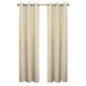 preview thumbnail 22 of 39, ThermaLogic Weathermate Insulated Cotton Grommet Curtain Panel - Pair 40" x 54" - Natural