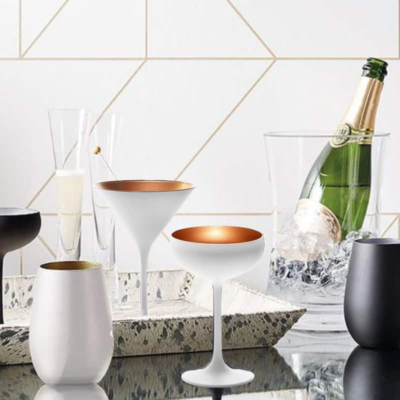 Stolzle Lausitz Set of 6 Olympia Champagne Coupe Glasses