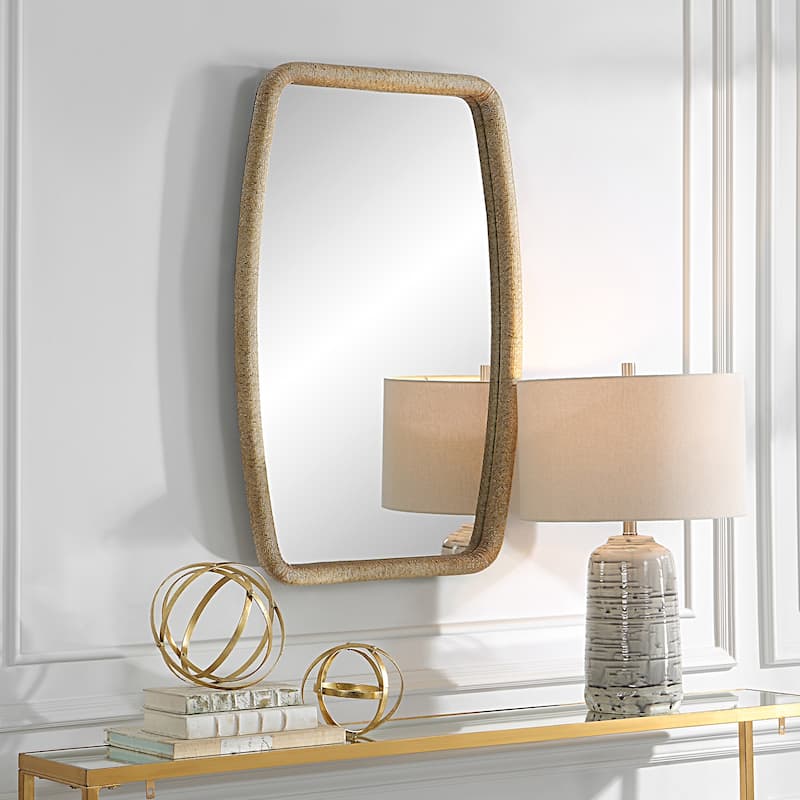 Uttermost Tiki Rattan Mirror - 23.75"x 36.25"