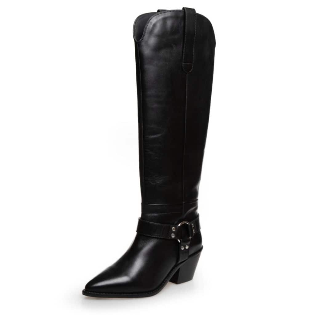 Copenhagen Knee-High Leather Western Boot