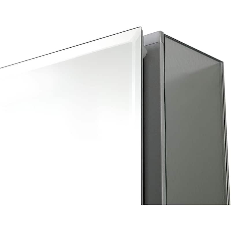 Blossom Bevel Aluminum Medicine Cabinet w/ Mirror, Shelve & Soft Close
