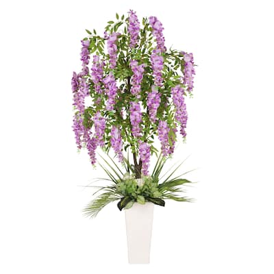 Puleo International 6 ft. Artificial Wisteria Tree
