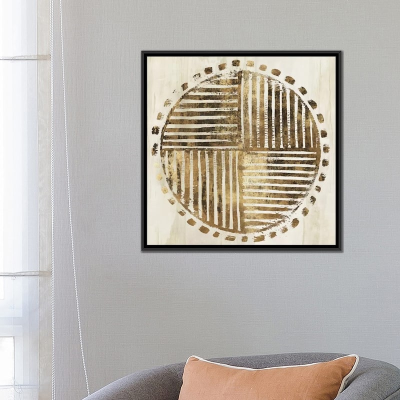 iCanvas "African Lines I" by Eva Watts Framed Canvas Print