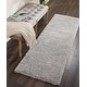 preview thumbnail 109 of 178, Nourison Malibu Shag Area Rug 2'2" x 7'6" Runner - Silver