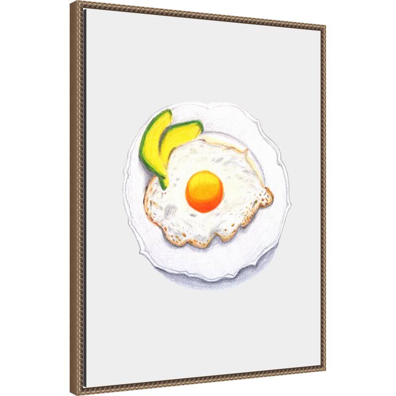 Huevo Frito Con Aguacate by Elizabeth C (23 x 30 in.), Framed Canvas Wall Art Print