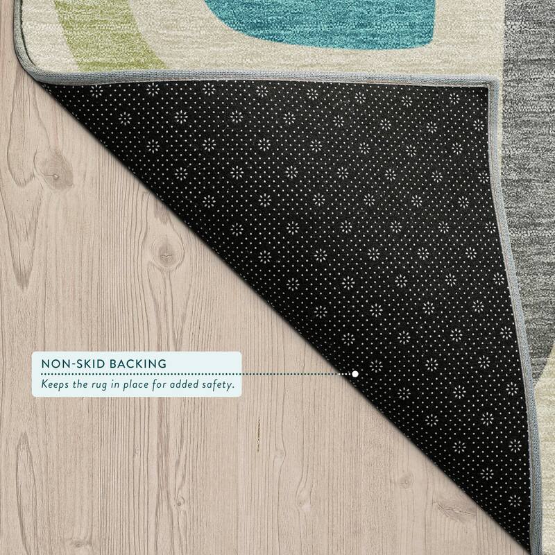 Machine Washable Indoor/ Outdoor Modern Penner Chantille Rug