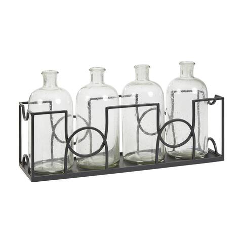 Dmitri Casual Clear/Black Accessory Set - Set of 5 - Dimensions Vary