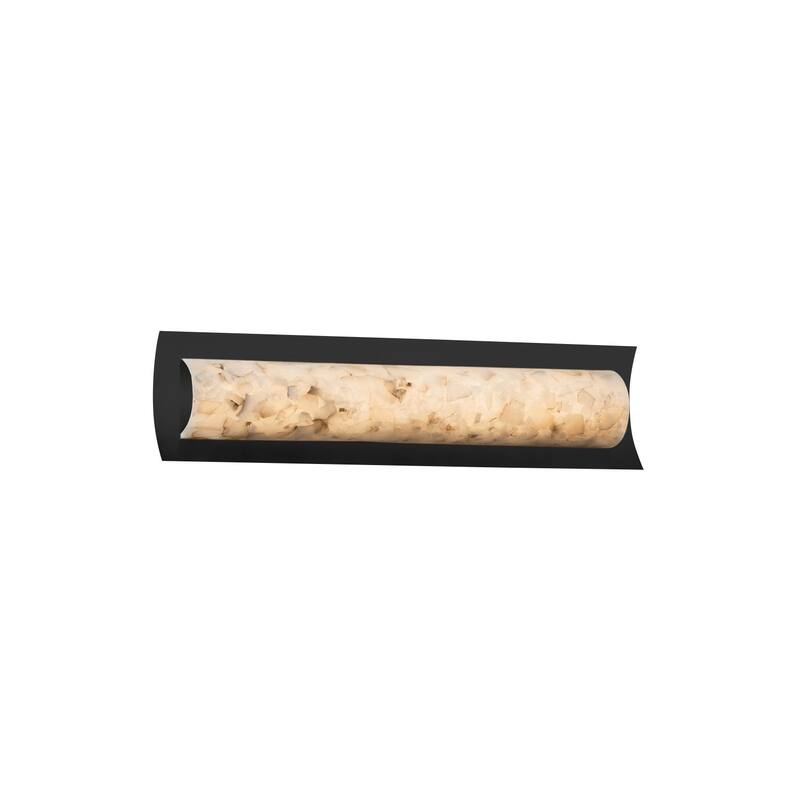 Justice Design Alabaster Rocks Lineate 22-inch Matte Black ADA Wall/ Bath Bar