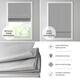 Madison Park Colm Basketweave Room Darkening Cordless Roman Shade