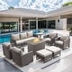 preview thumbnail 102 of 104, Gymojoy Outdoor Fire Pit Conversation Set, Patio Furniture with Cushions