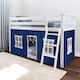 Option White with Blue/White Curtain