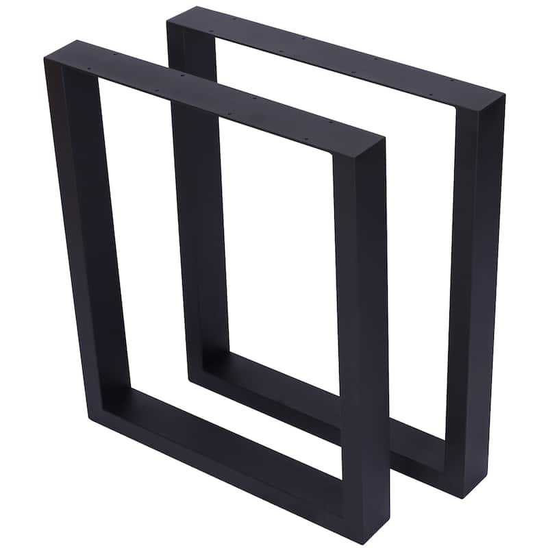 28" Square Table Legs, Wide Metal Table Legs , Heavy Duty Steel Desk Legs Table Leg Dining Table Legs Coffee Desk Leg, Set of 2