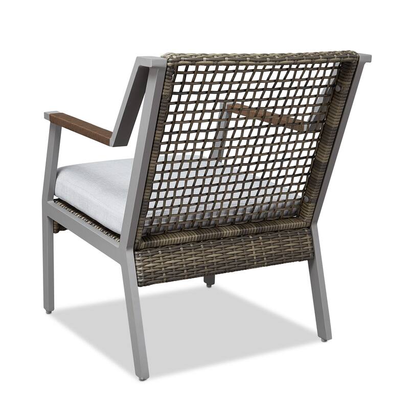 Calvin 25.25" Chair Set of Two Gray by Real Flame
