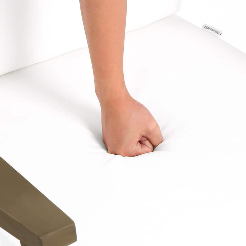 Set of 2 Outdoor Teak Wood Patio Chair with Cushion