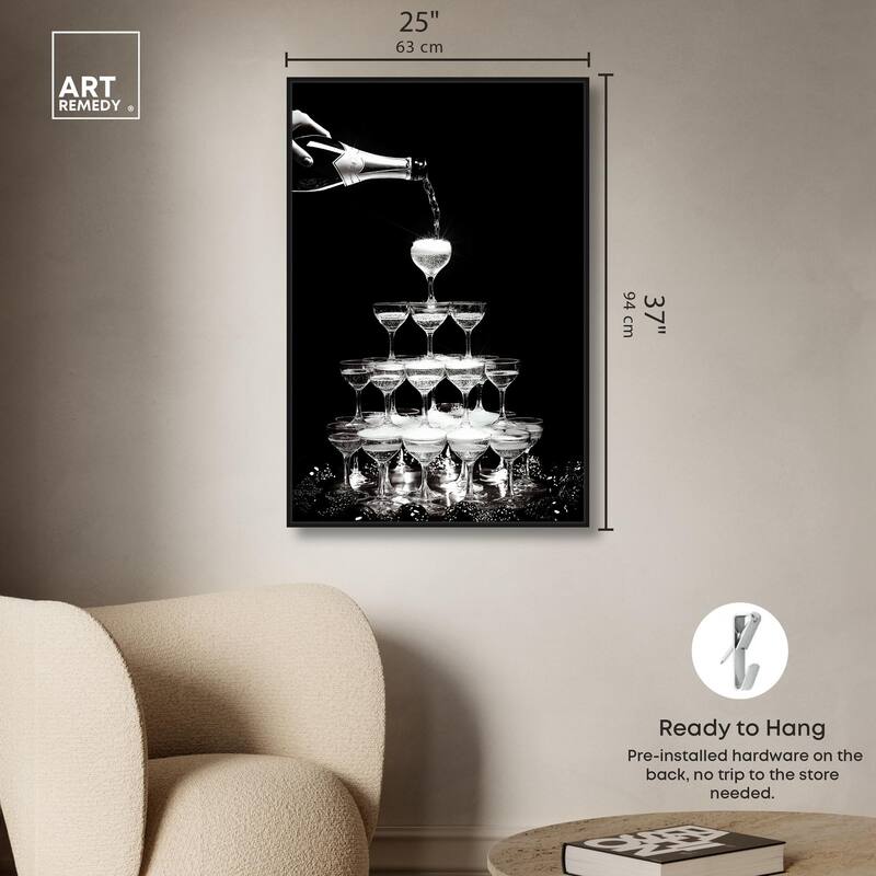 Flow of Fizz Canvas by Art Remedy