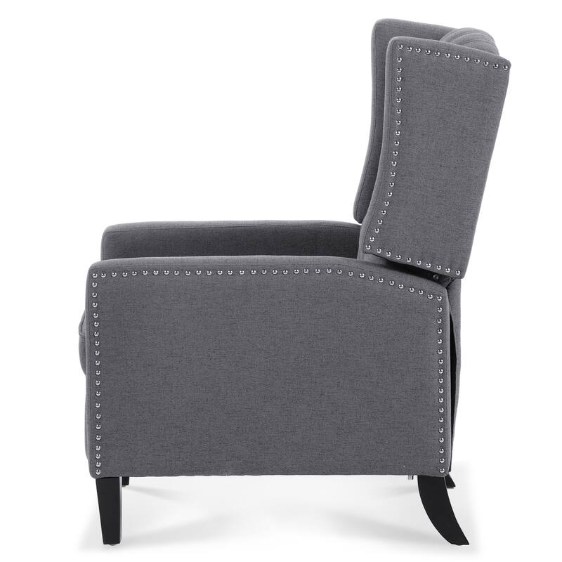 27.16" Manual Wing Recliner Chair: Classic Recliner Design, Comfortable and Stylish