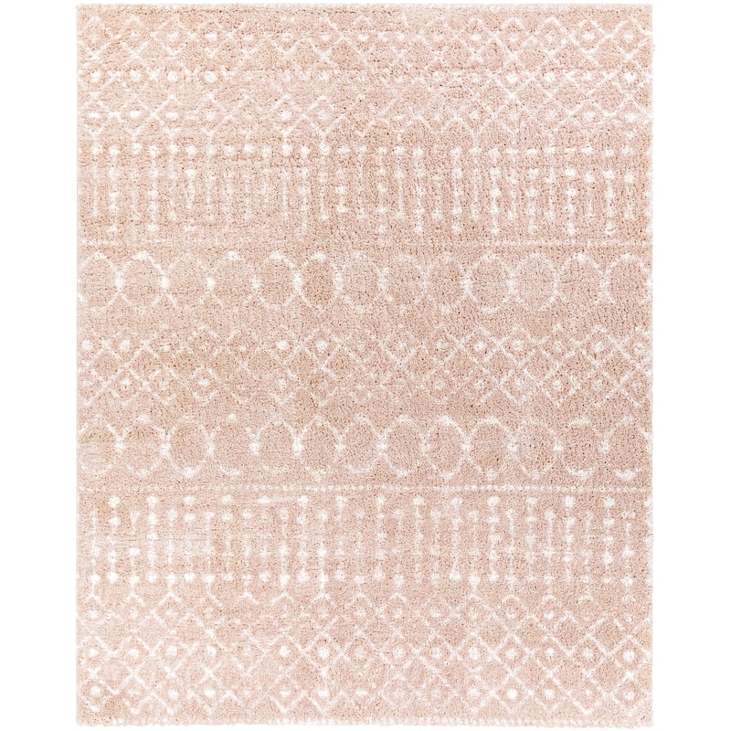 Livabliss Aliyah Shag Moroccan Tribal Area Rug