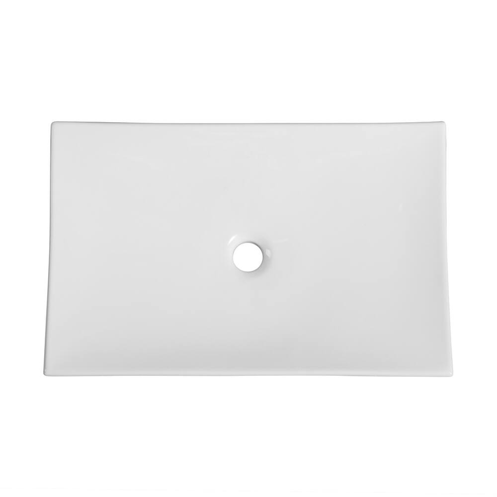 Toulon 23.5" Rectangle Vessel Bathroom Sink - 25.8" x 15.35" 5.3"
