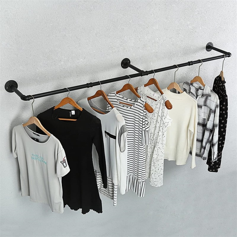 72inch Gold Wall Mounted Clothes Rack